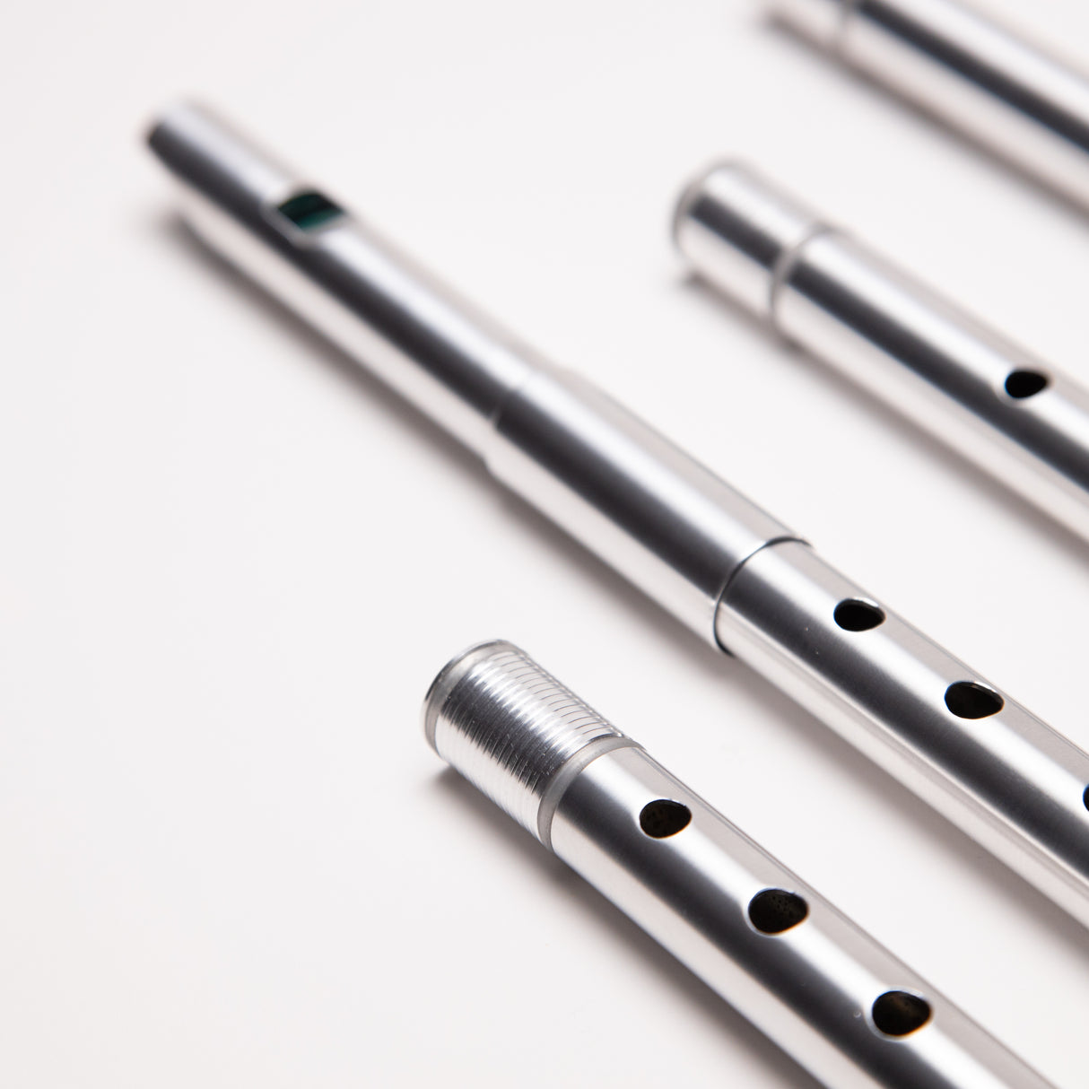 Dante Aluminum Bb/C/D/Eb Whistle Set with Adjustable Fipple Block