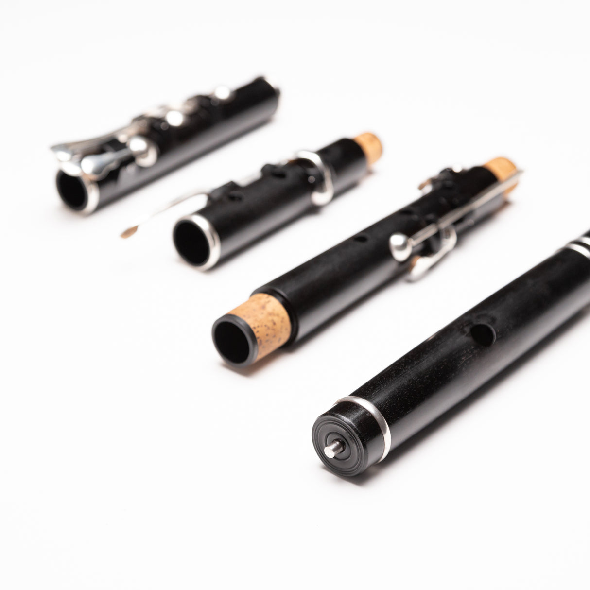 John Gallagher 8-Key Blackwood & Silver Small Hole Rudall