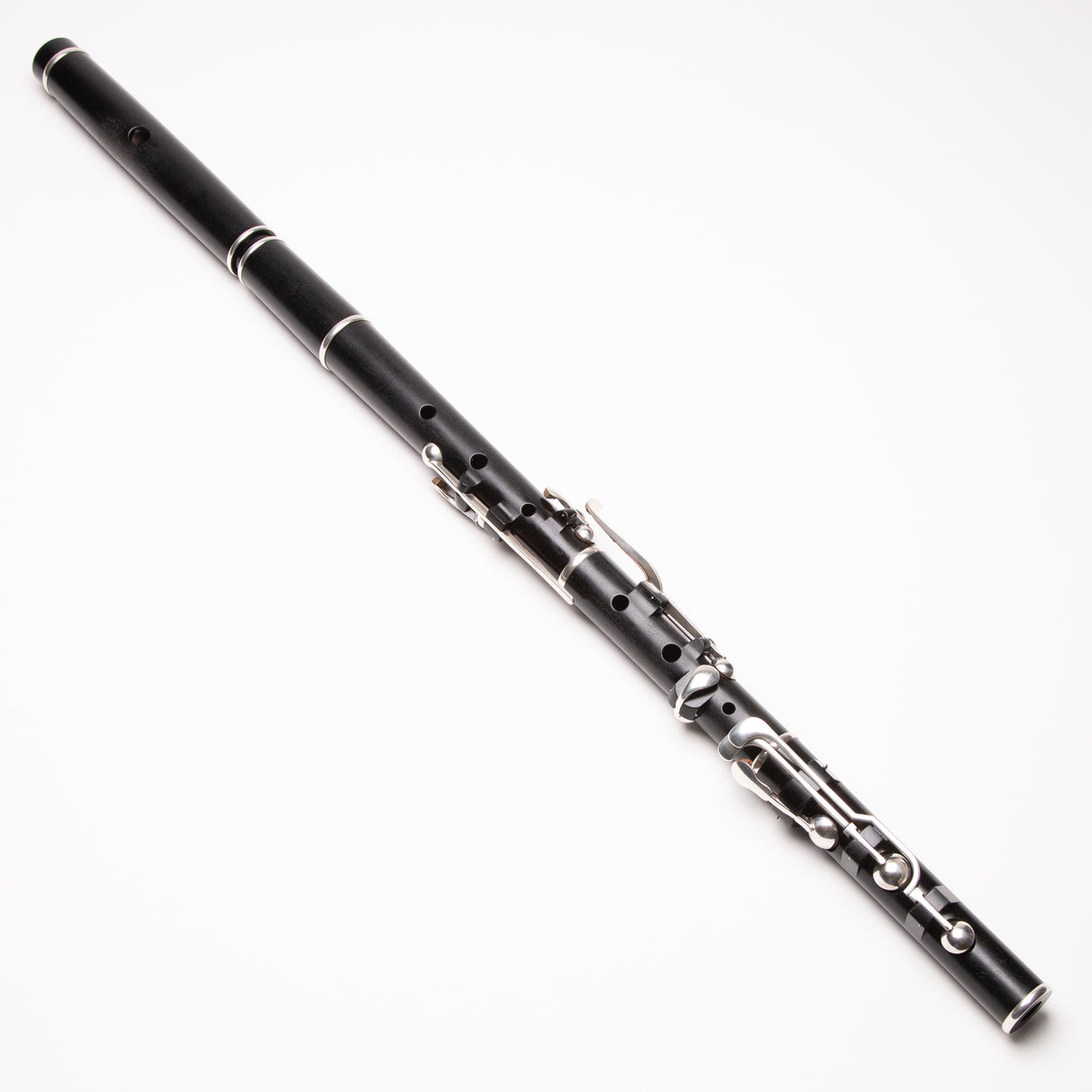 John Gallagher 8-Key Blackwood & Silver Small Hole Rudall