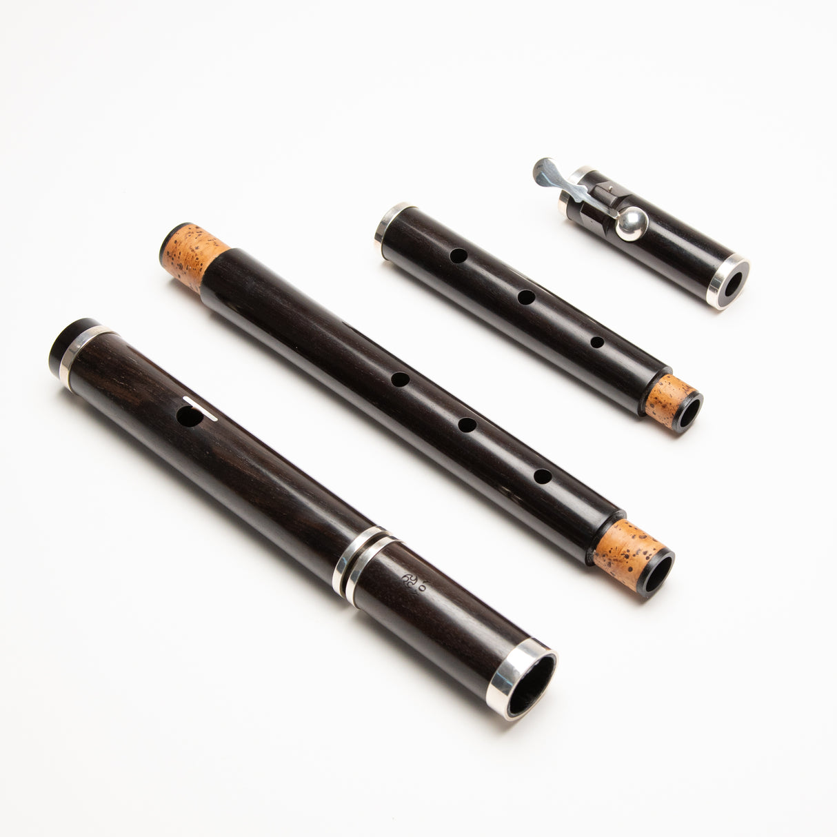Peter Noy Blackwood & Silver 1-Key Low Bb Flute