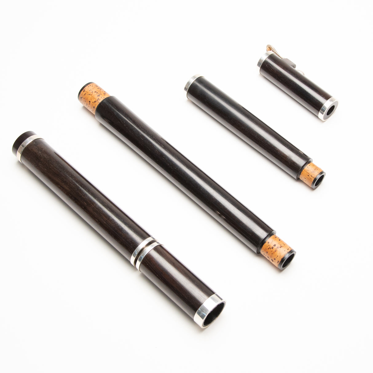 Peter Noy Blackwood & Silver 1-Key Low Bb Flute