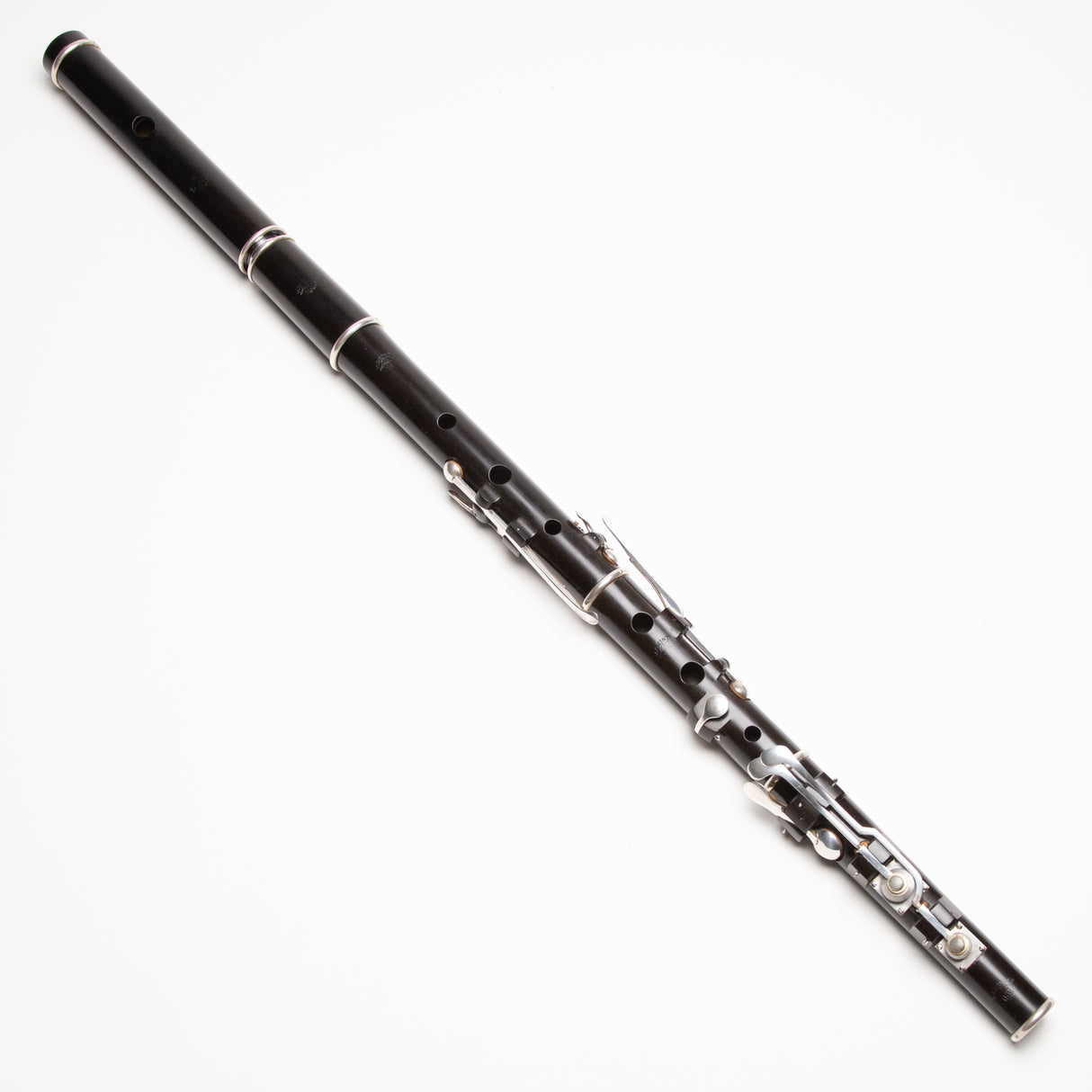 Grinter Blackwood & Silver 8-Key Large Hole Rudall