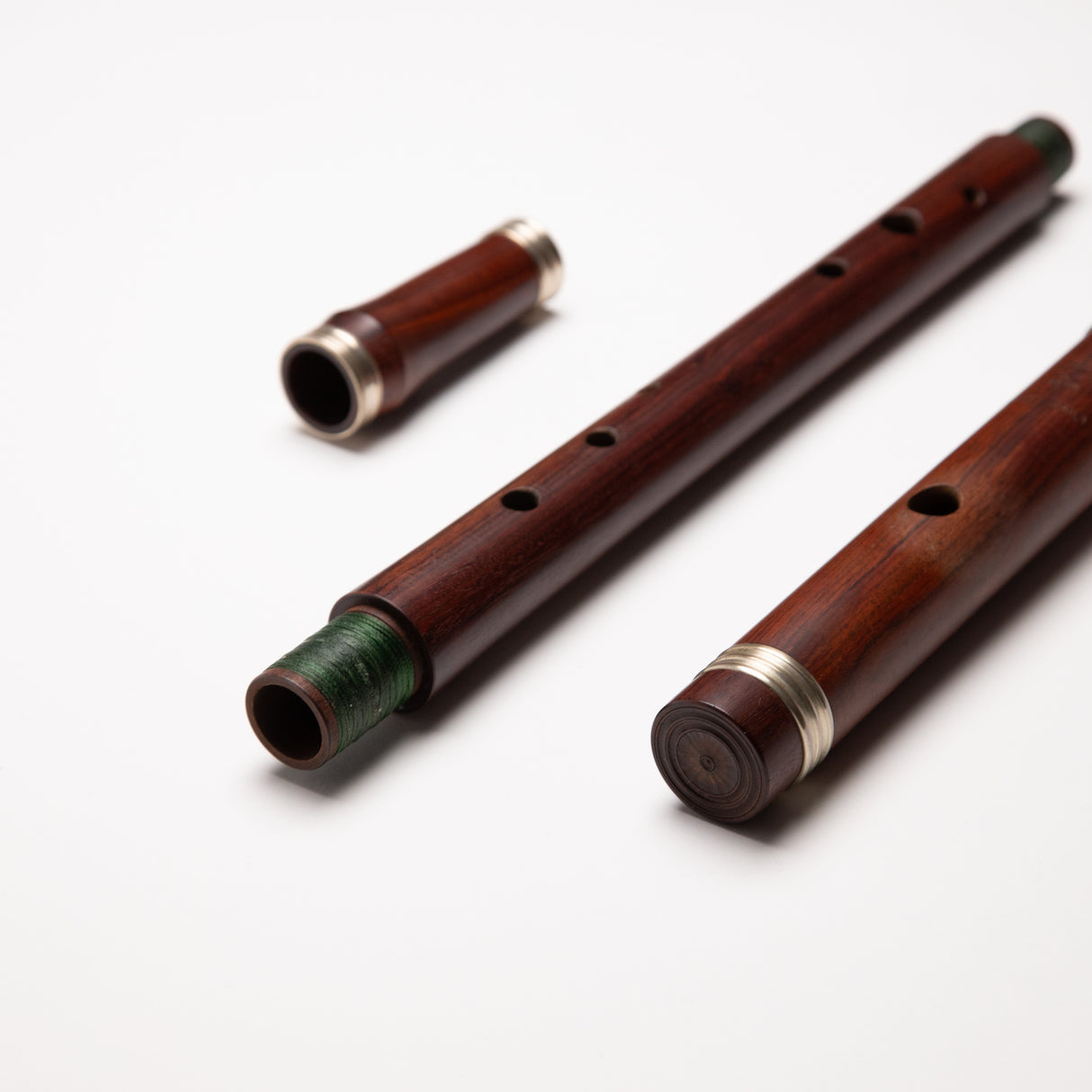 Casey Burns Small Handed Mopane Keyless Flute in D
