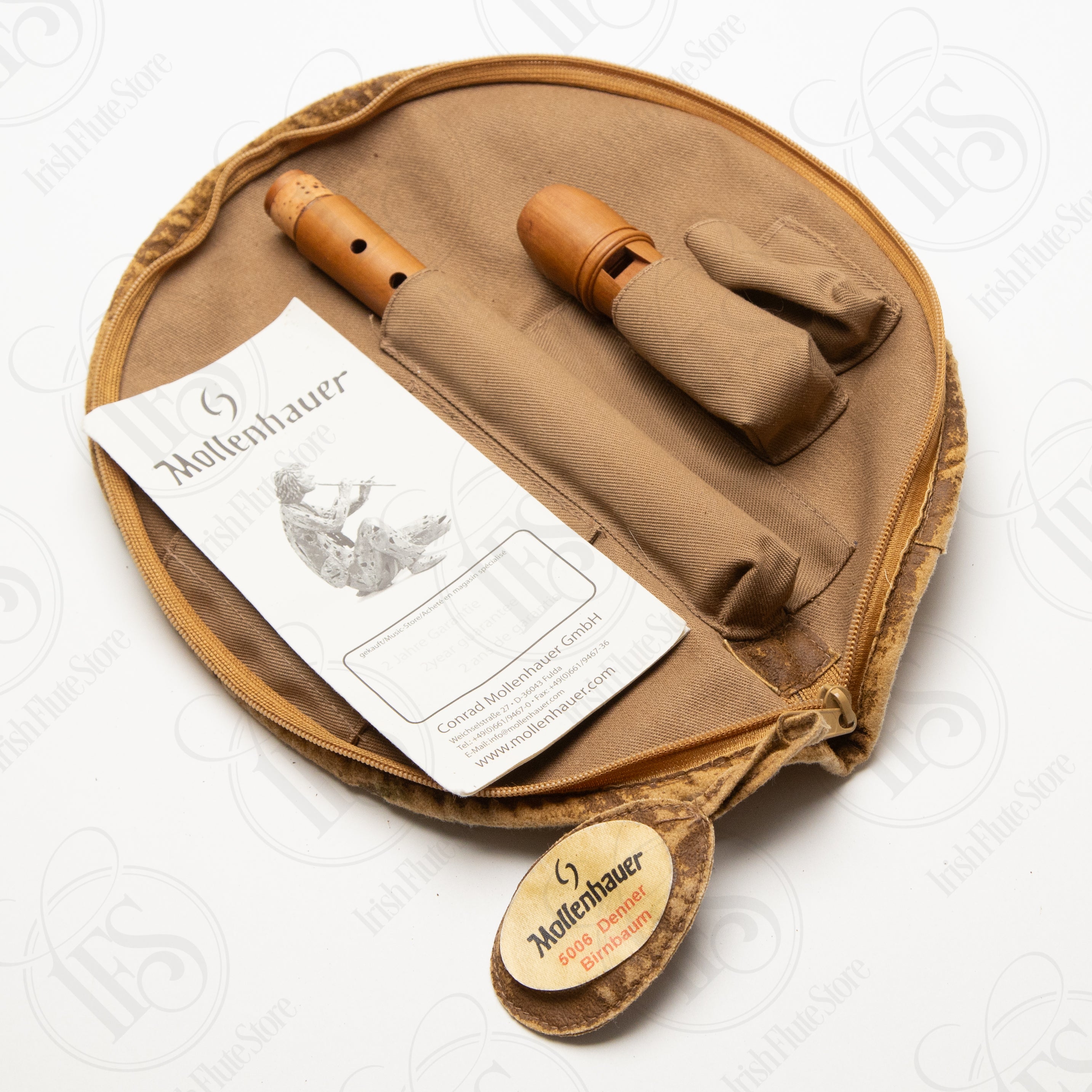 Mollenhauer 5006 Denner Pearwood Sopranino, F – Irish Flute Store