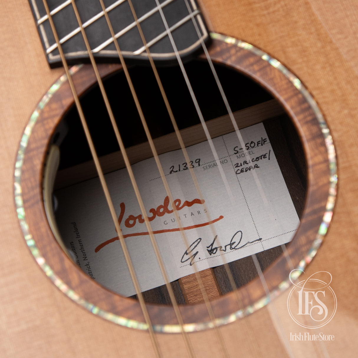 Lowden Ziricote & Red Cedar S50C Fanfret