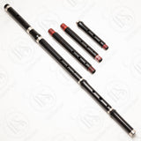 Casey Burns Blackwood & Silver A/B/Bb Low Flute Set