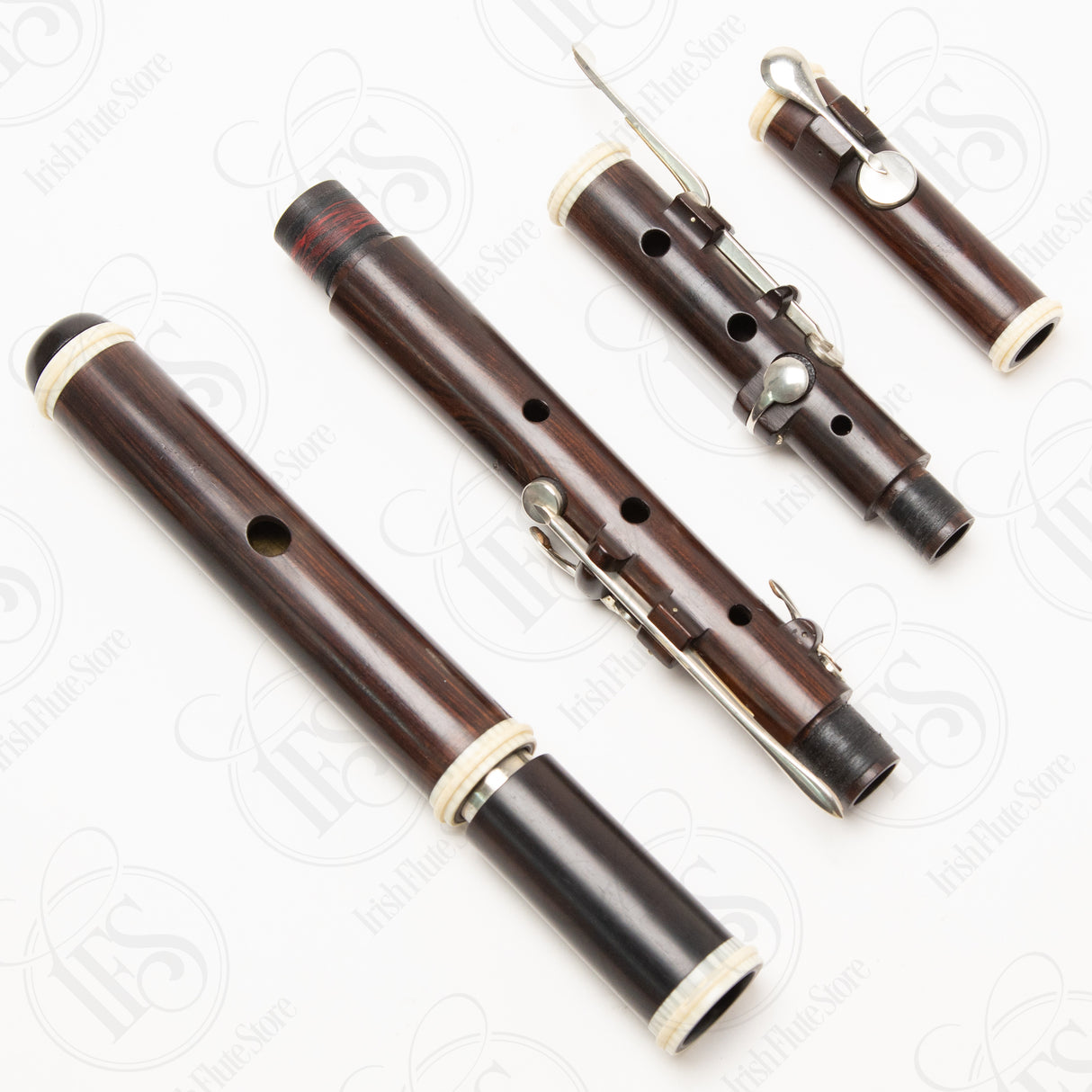 William Hall & Son Cocus & Silver 6-key, D