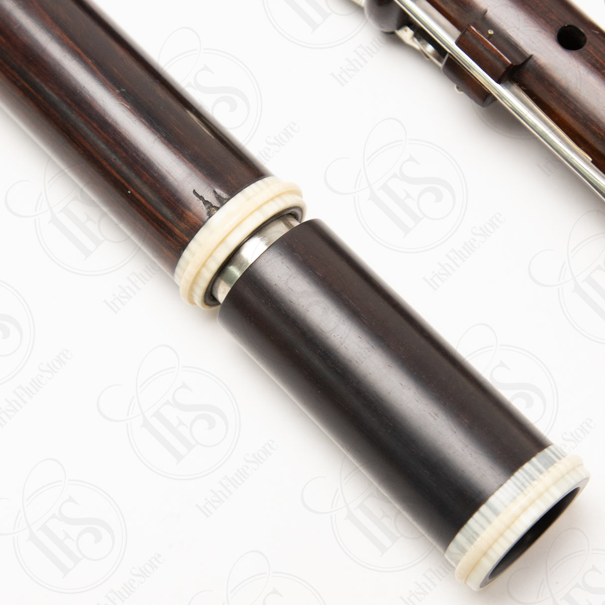 William Hall & Son Cocus & Silver 6-key, D