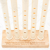 Set of five Susato whistles, B, C, Db, D, and E