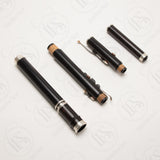 Jay Ham Blackwood & Silver 6-Key Large Hole Rudall, D