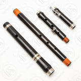 Casey Burns Blackwood and Silver 2-key Low A Flute