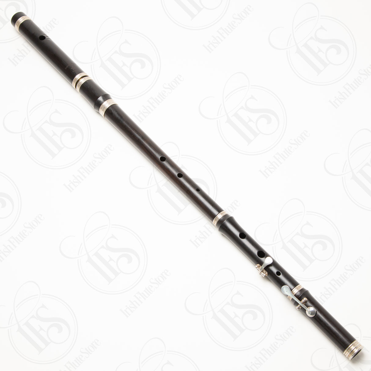 Casey Burns Blackwood and Silver 2-key Low A Flute