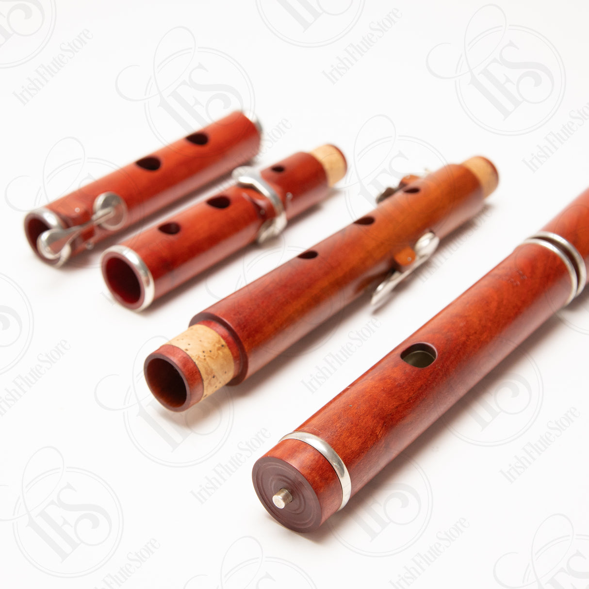 Copley & Boegli Pink Ivory & Silver 4-key Eb