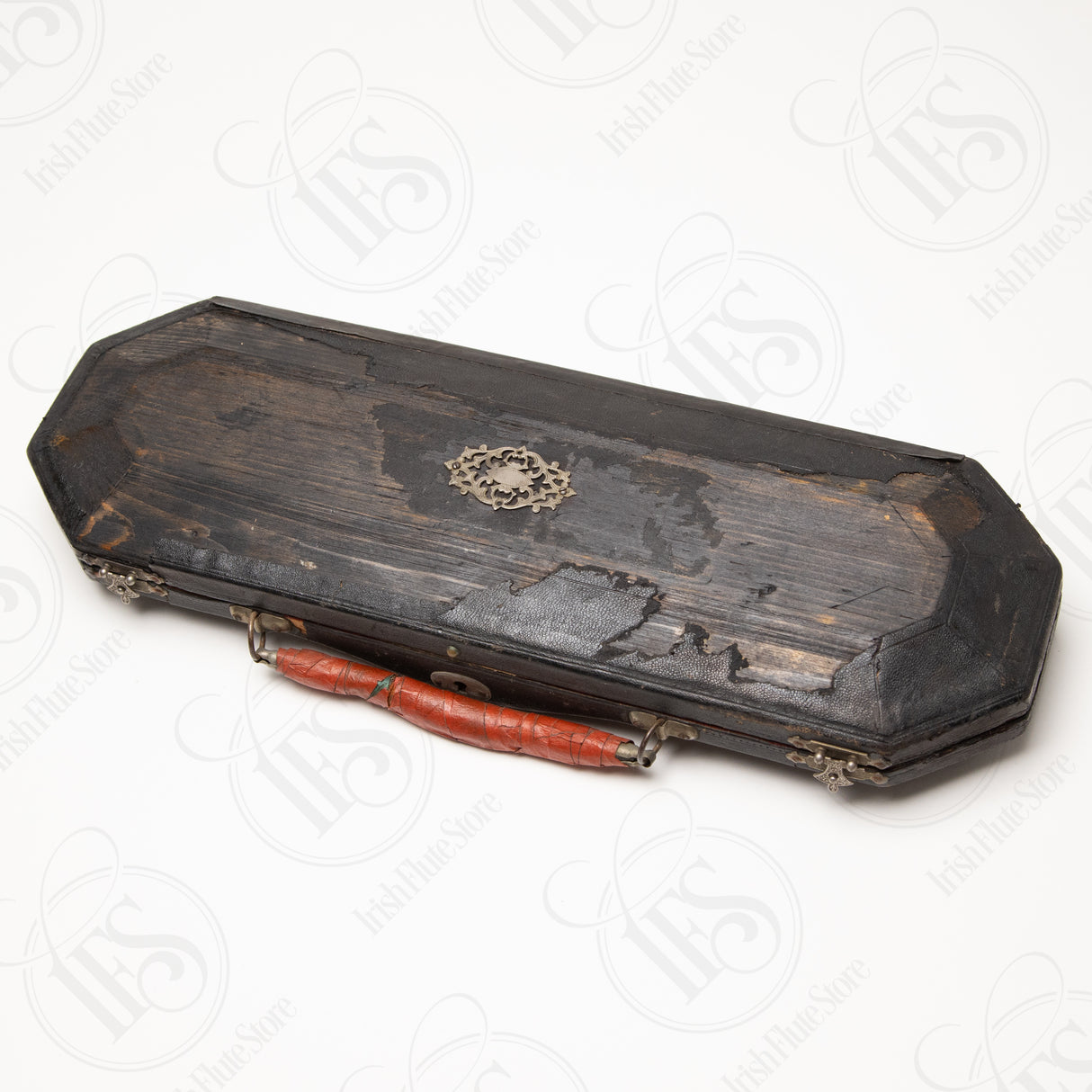 Antique Blackwood & Ivory 10-Key, D with Case