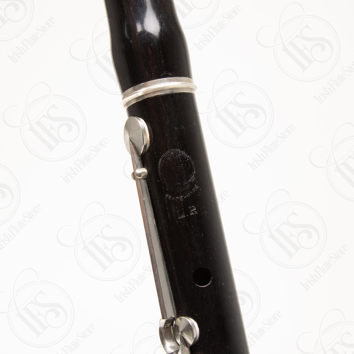 Antique Blackwood & Ivory 10-Key, D with Case