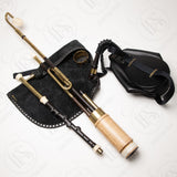 Banba by Gallen Blackwood Uilleann Half Set, Concert D