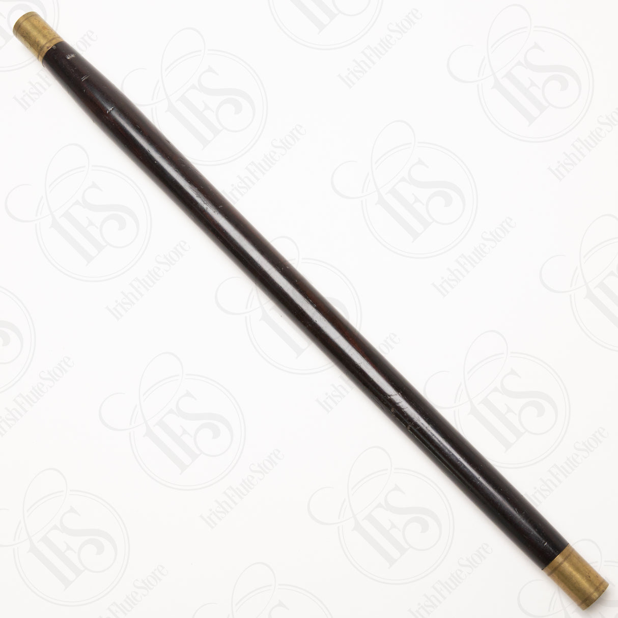 Antique Rosewood & Brass Fife, C