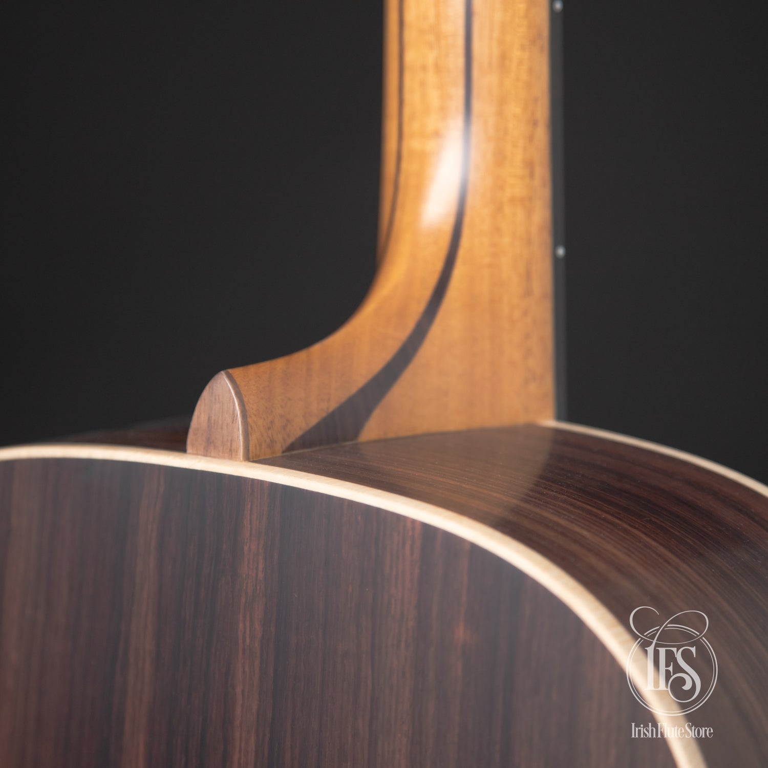 Lowden Guitars 032 Indian Rosewood & Sitka Spruce Back Right Neck Joint