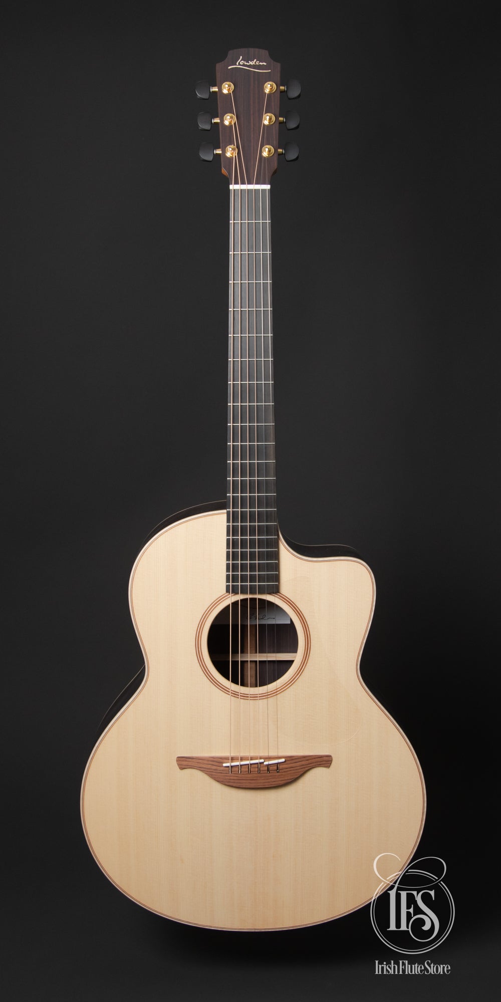 Lowden Guitars F32c Indian Rosewood & Sitka Spruce Front Full