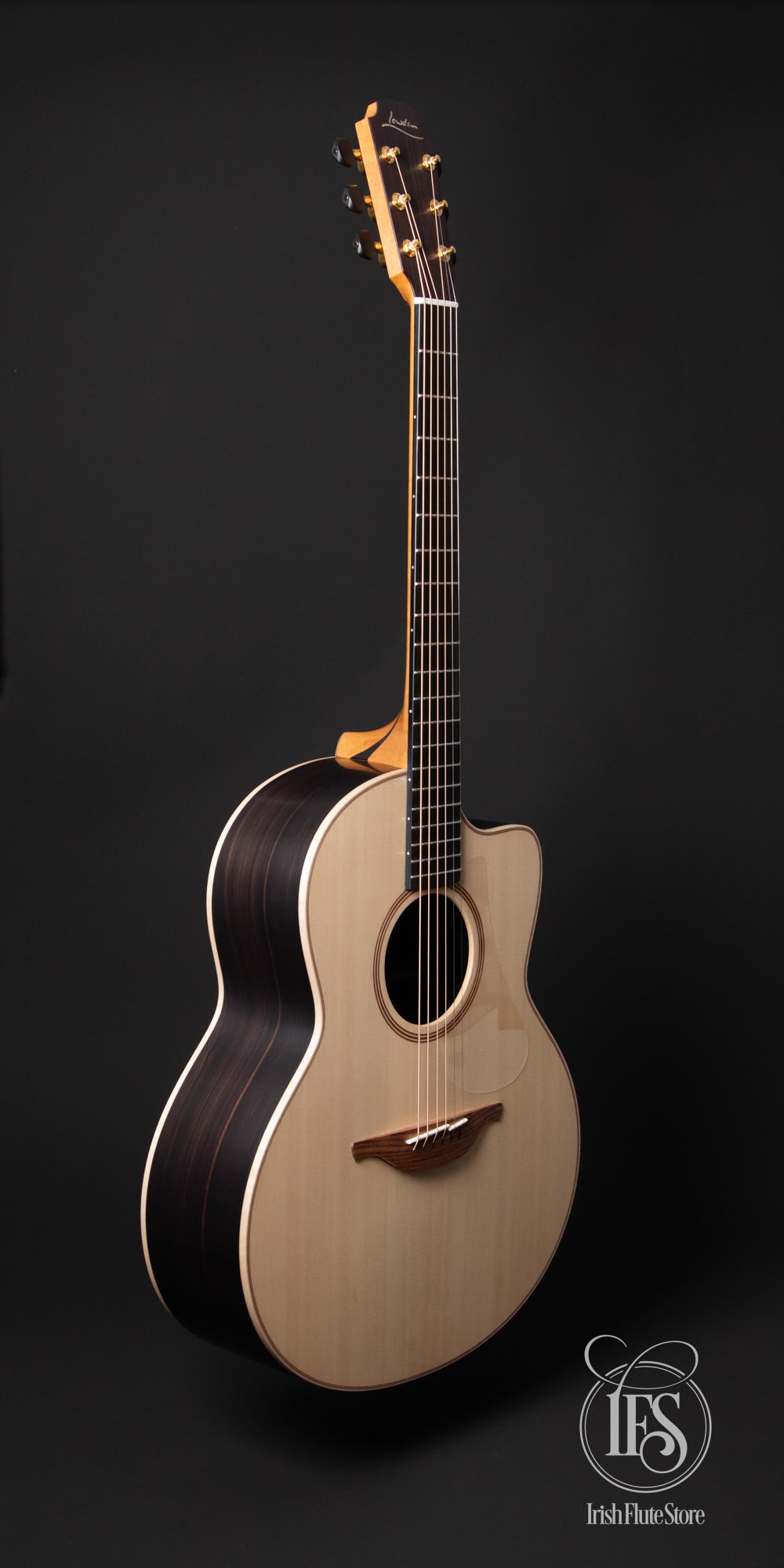 Lowden Guitars F32c Indian Rosewood & Sitka Spruce Left 3/4 Full