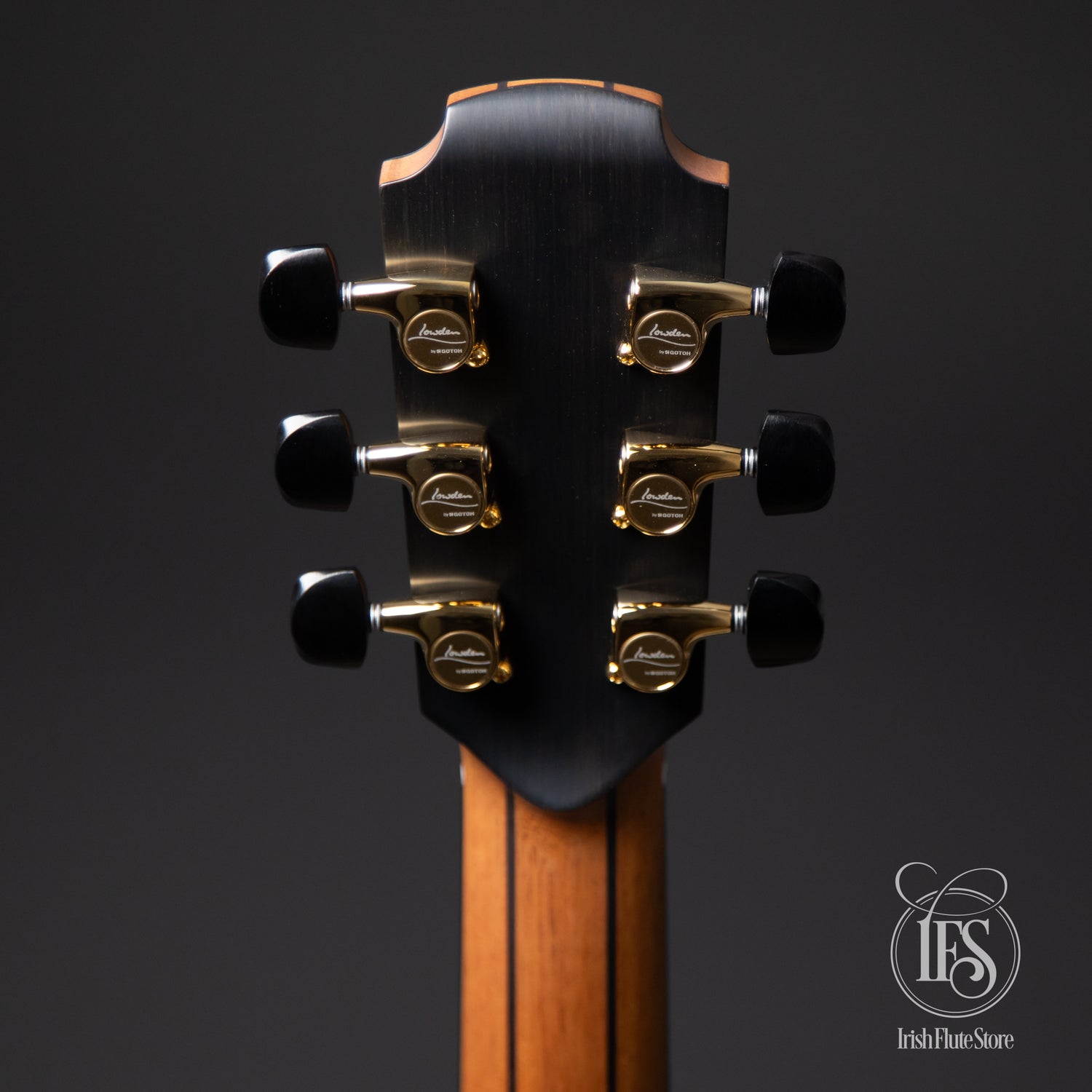Lowden Guitars F35 Walnut & Red Cedar Headstock Rear