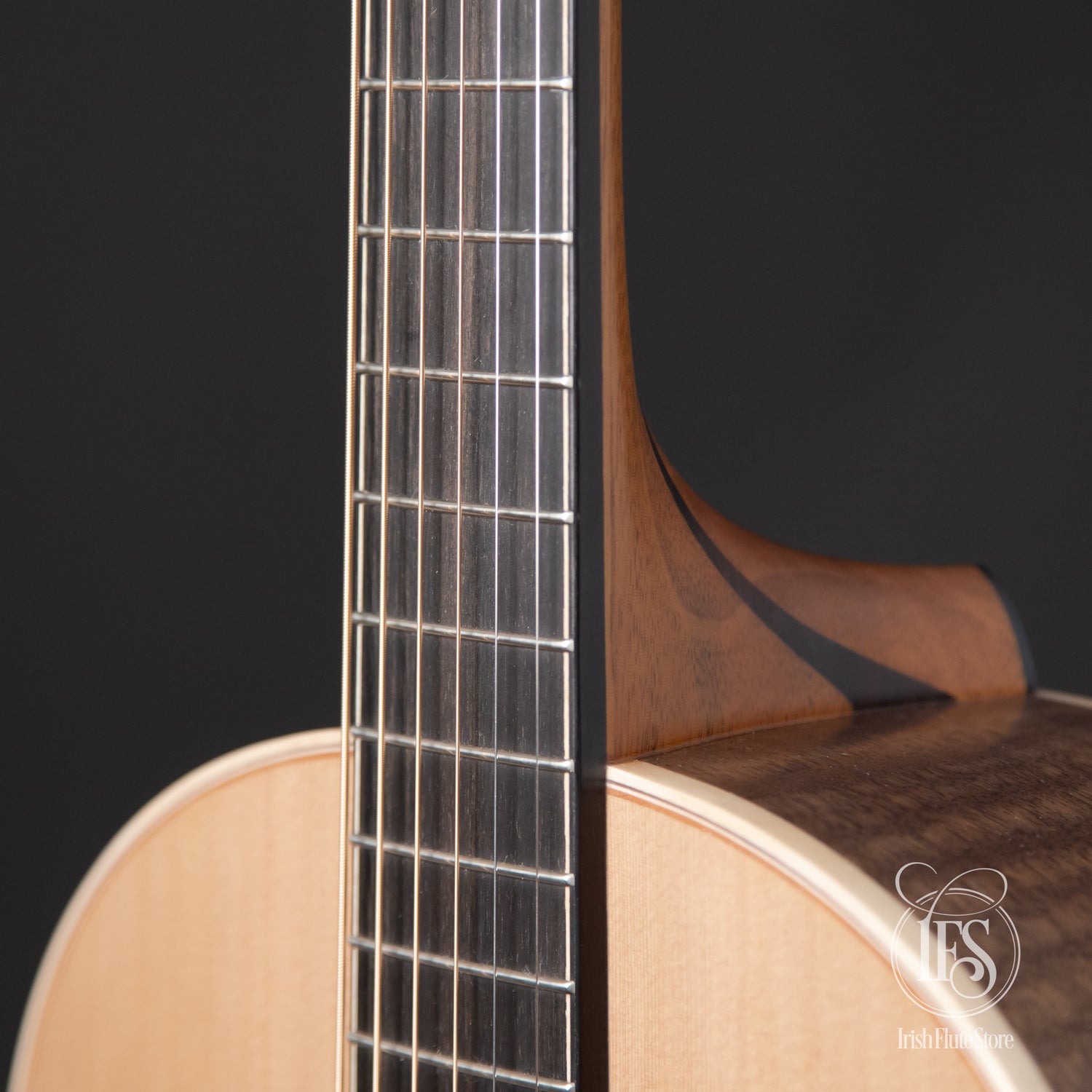 Lowden Guitars F35 Walnut & Red Cedar Right Neck Detail