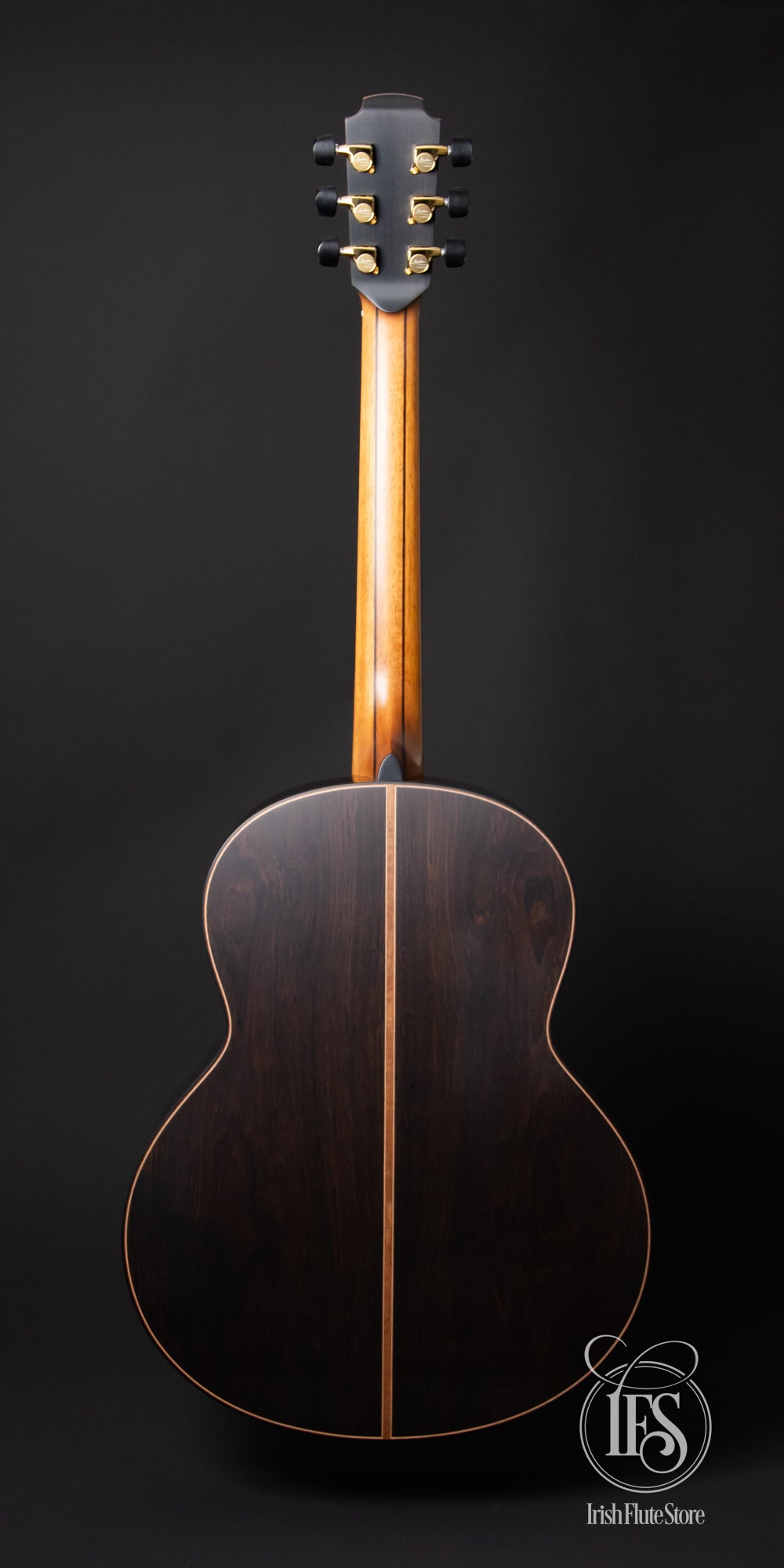 Lowden Guitars F50 African Blackwood & Sinker Redwood with Ebony Bevel Rear Full