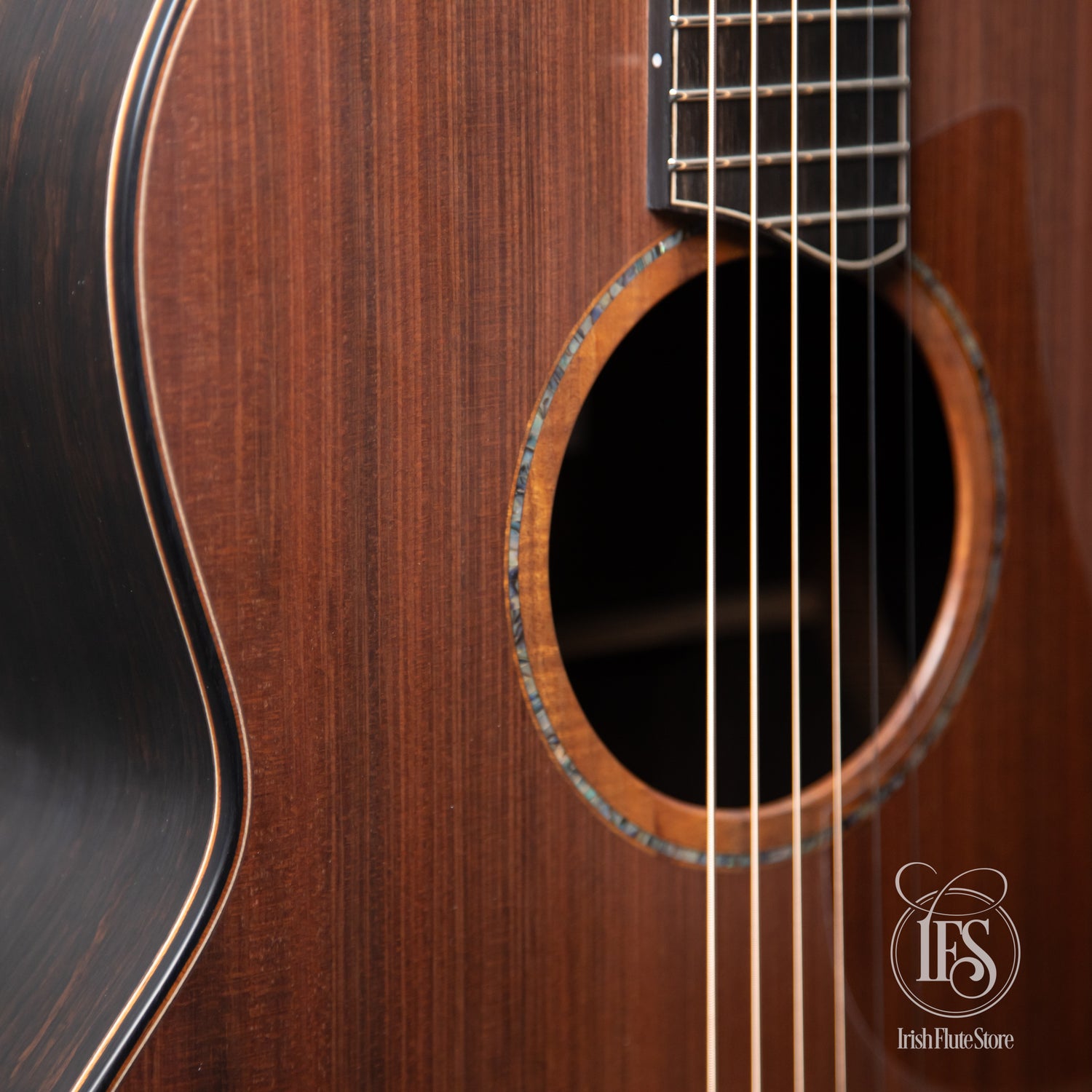 Lowden Guitars F50 African Blackwood & Sinker Redwood with Ebony Bevel Rosette
