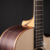 Lowden Guitars O-35C Indian Rosewood & Sitka Spruce Left 3/4 Neck Joint Detail