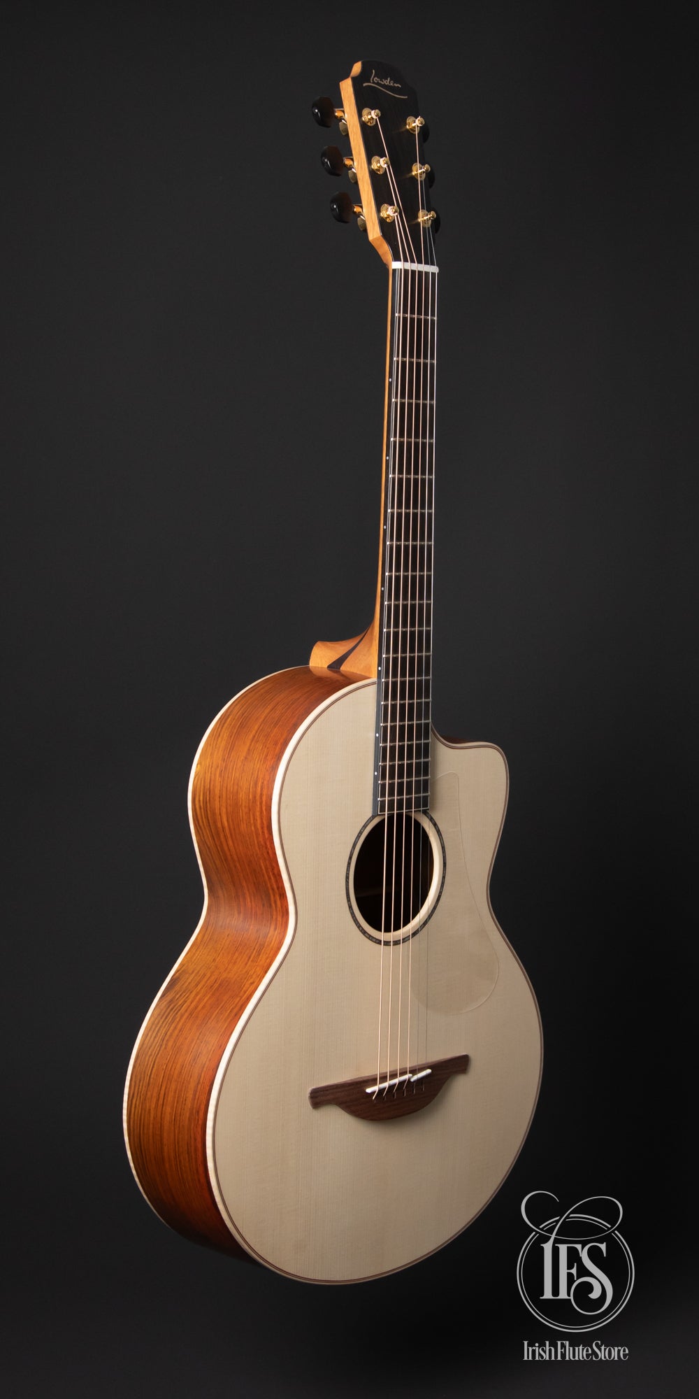 Lowden Guitars S-35C Cocobolo & Adirondack Spruce 12-Fret with L.R. Baggs Anthem Pickup Left Front 3/4 Full