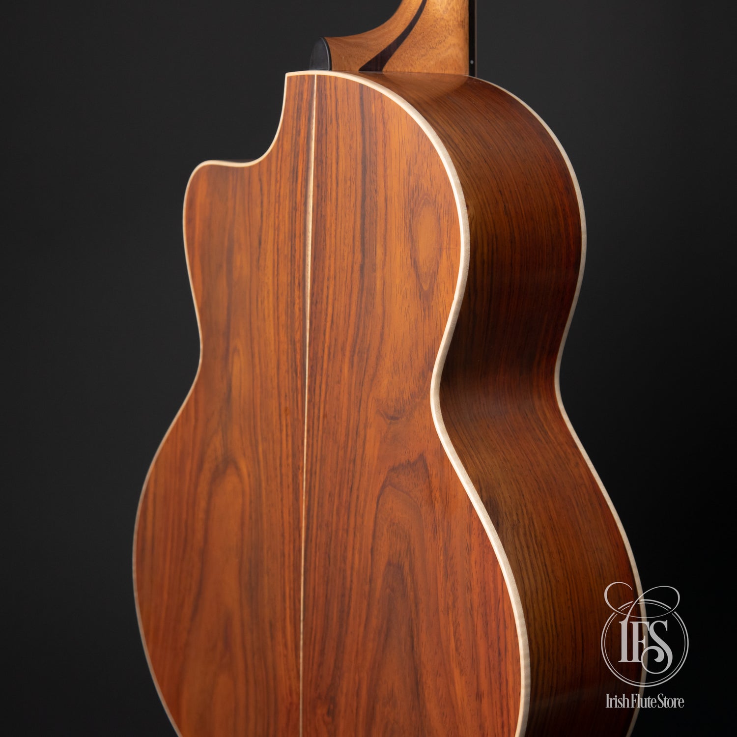 Lowden Guitars S-35C Cocobolo & Adirondack Spruce 12-Fret with L.R. Baggs Anthem Pickup Left Rear 3/4 Bout