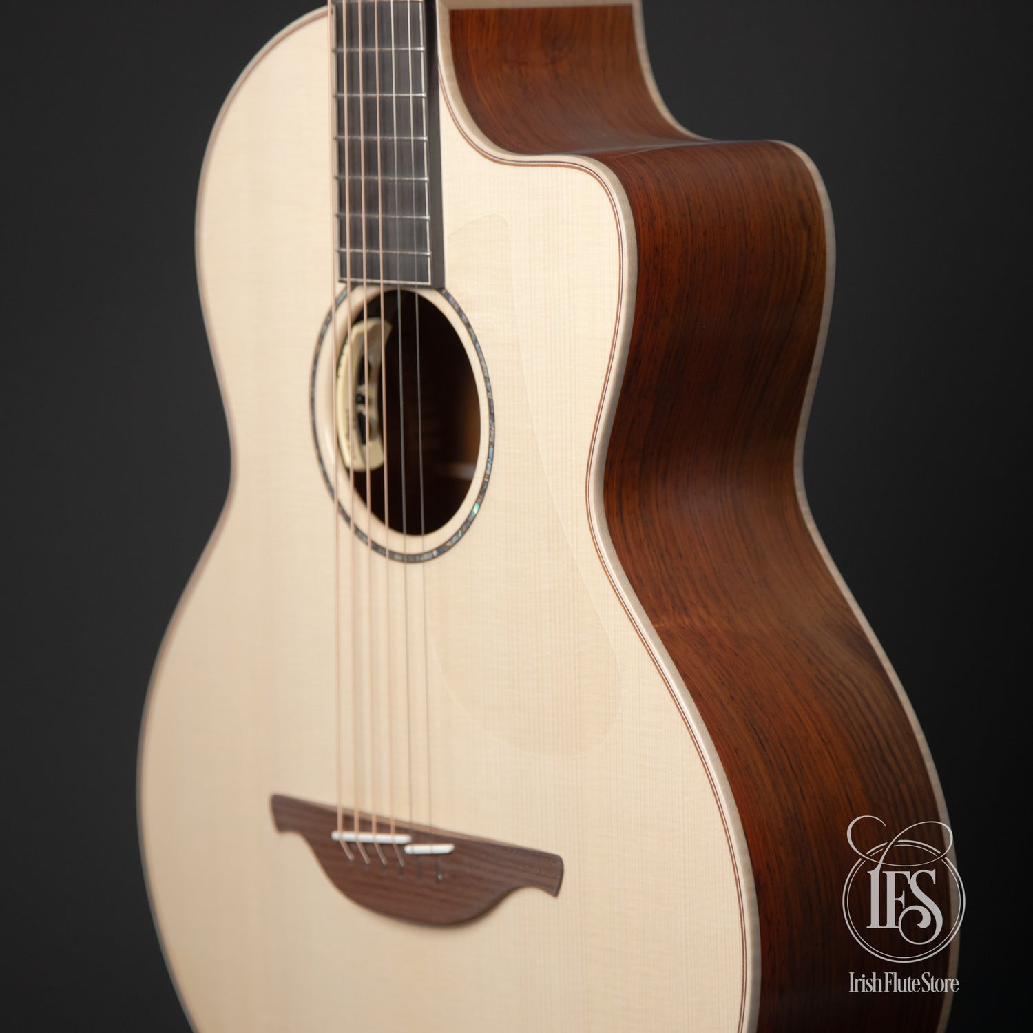 Lowden Guitars S-35C Cocobolo & Adirondack Spruce 12-Fret with L.R. Baggs Anthem Pickup Right 3/4