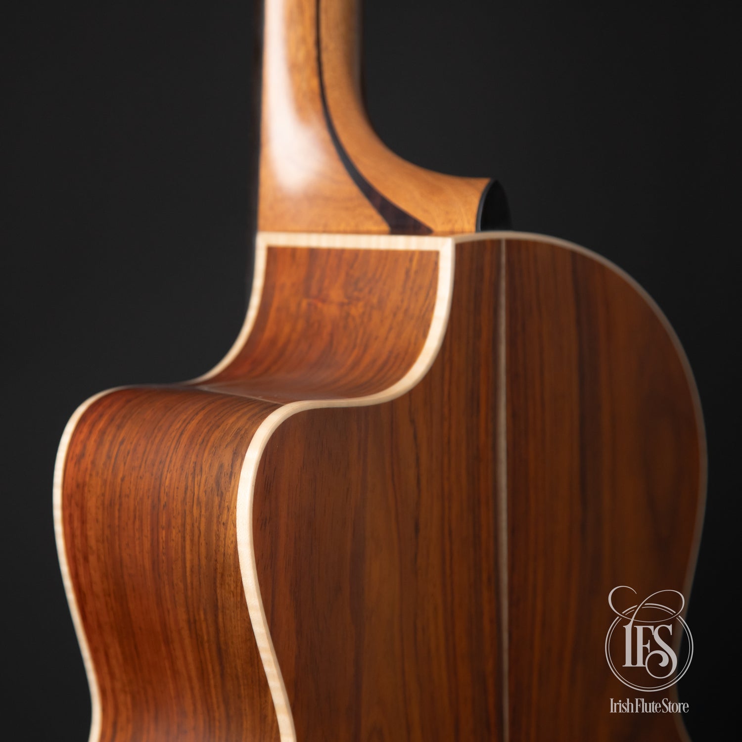 Lowden Guitars S-35C Cocobolo & Adirondack Spruce 12-Fret with L.R. Baggs Anthem Pickup Right Rear 3/4 Closeup