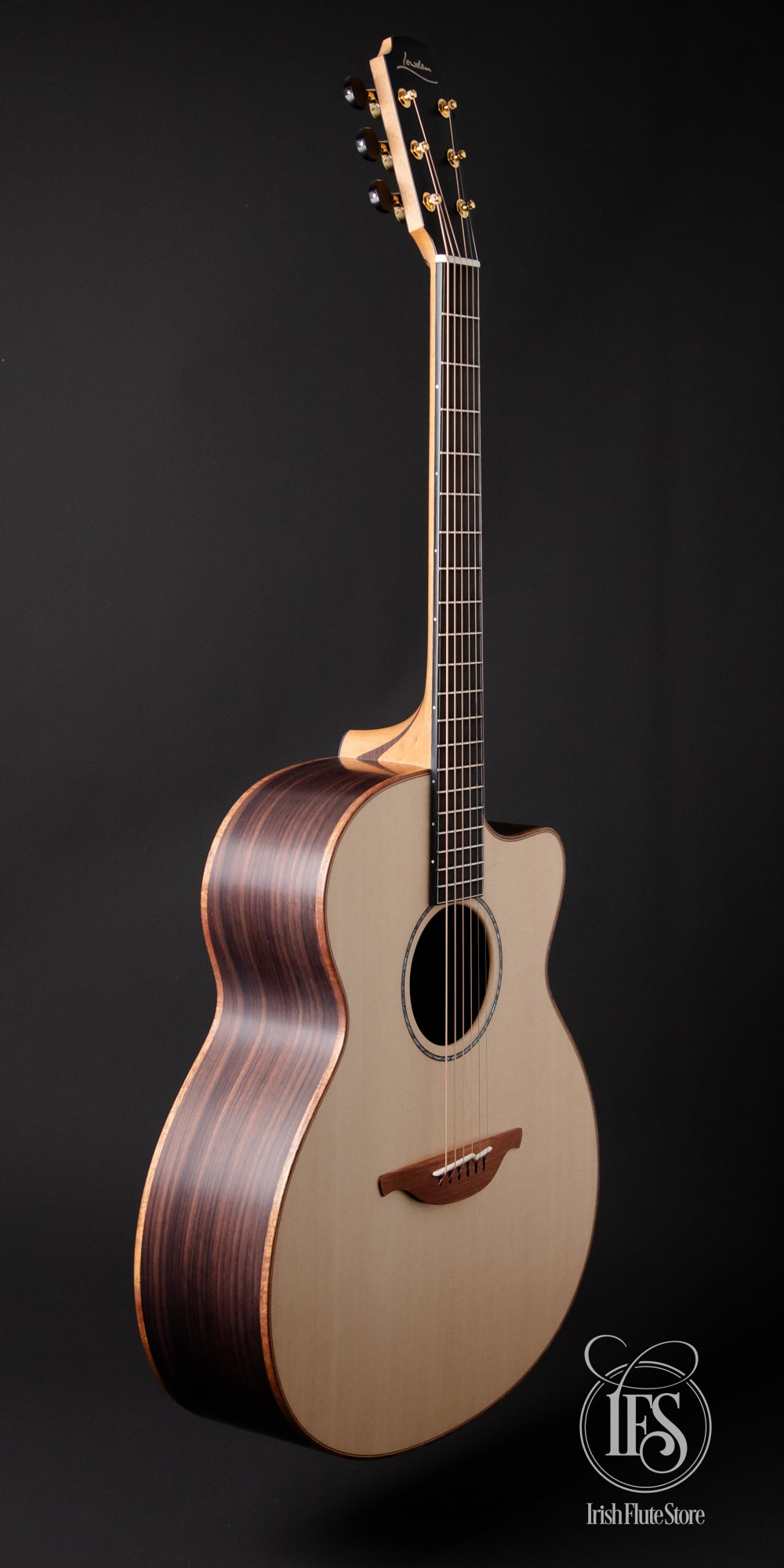 Lowden O-35C Indian Rosewood & Sitka Spruce Left 3/4 Full