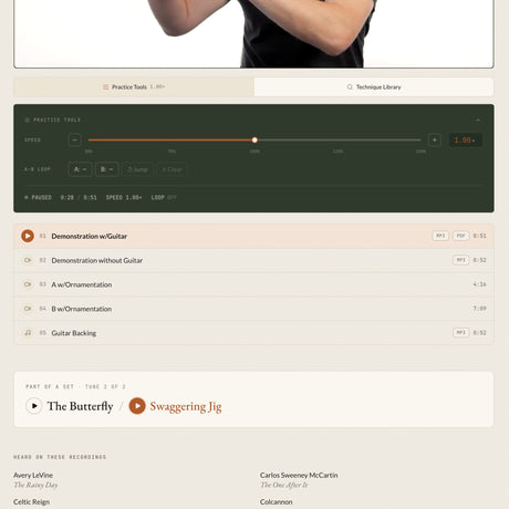 Tune Lesson Page Details