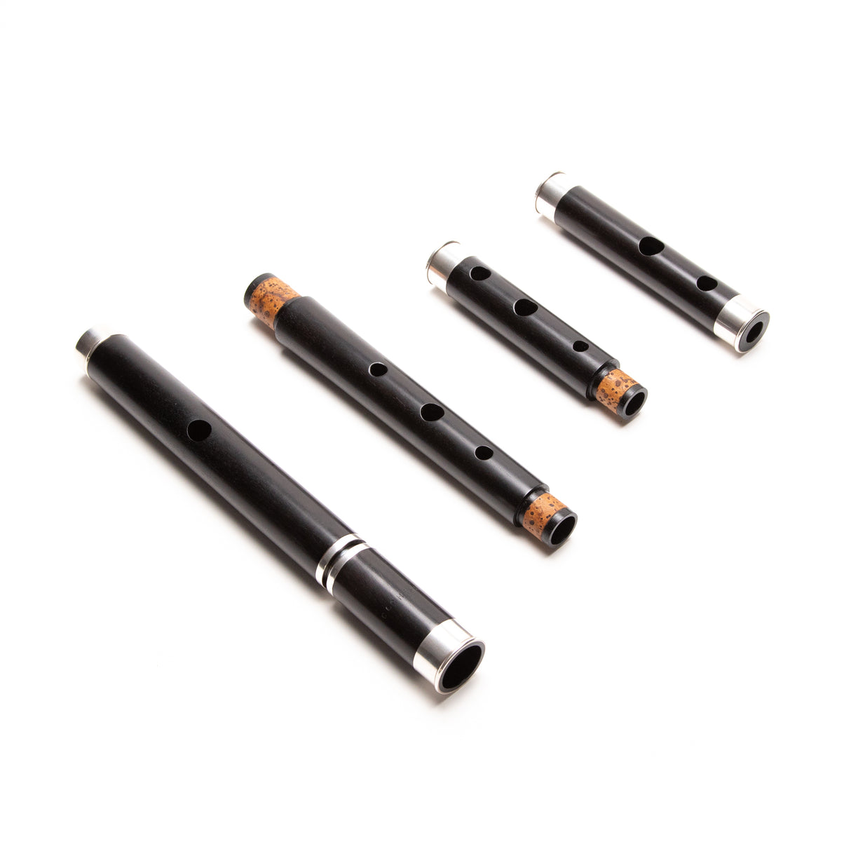 Jon Cornia Blackwood & Silver Large Holed Rudall