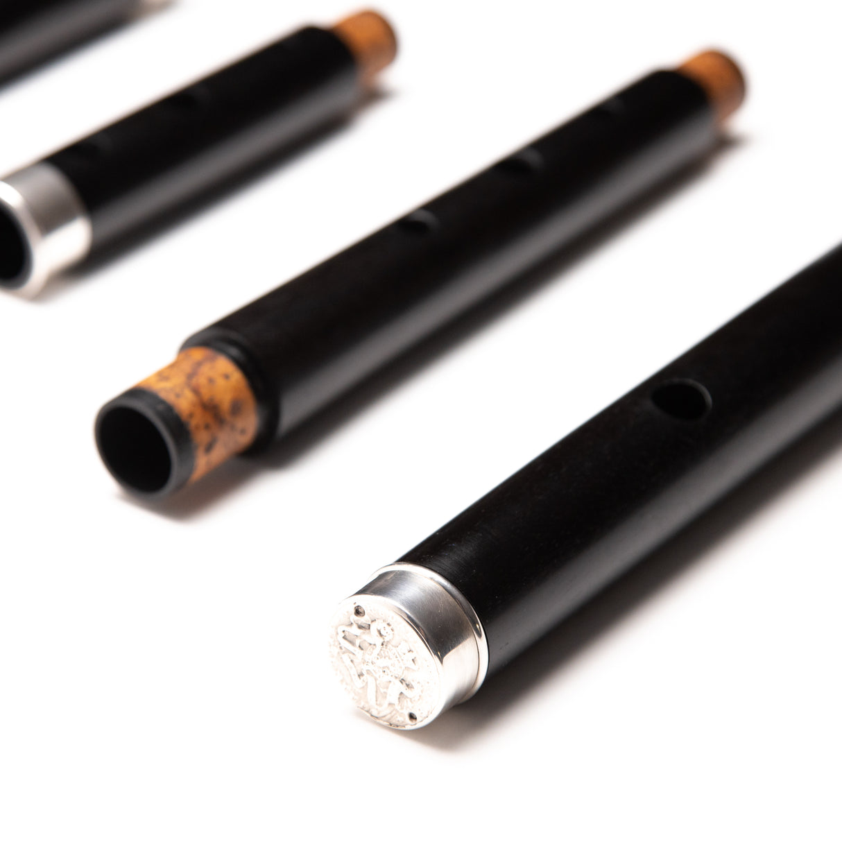 Jon Cornia Blackwood & Silver Large Holed Rudall