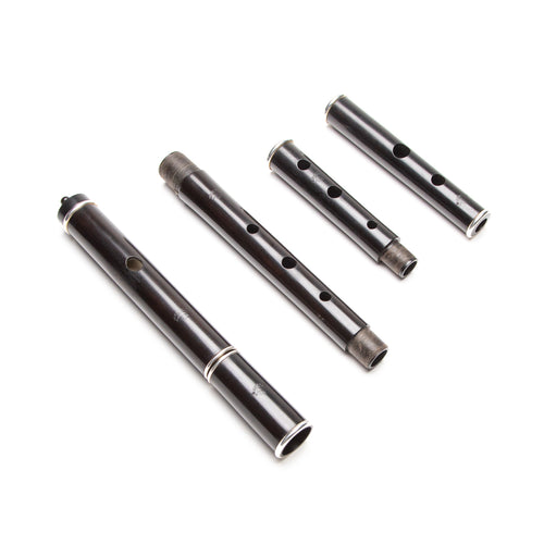 Grinter Blackwood & Silver Keyless Large Hole Rudall
