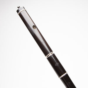Grinter Blackwood & Silver Keyless Large Hole Rudall
