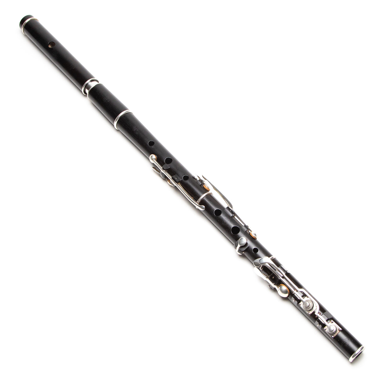 Grinter Blackwood & Silver Large Holed Rudall