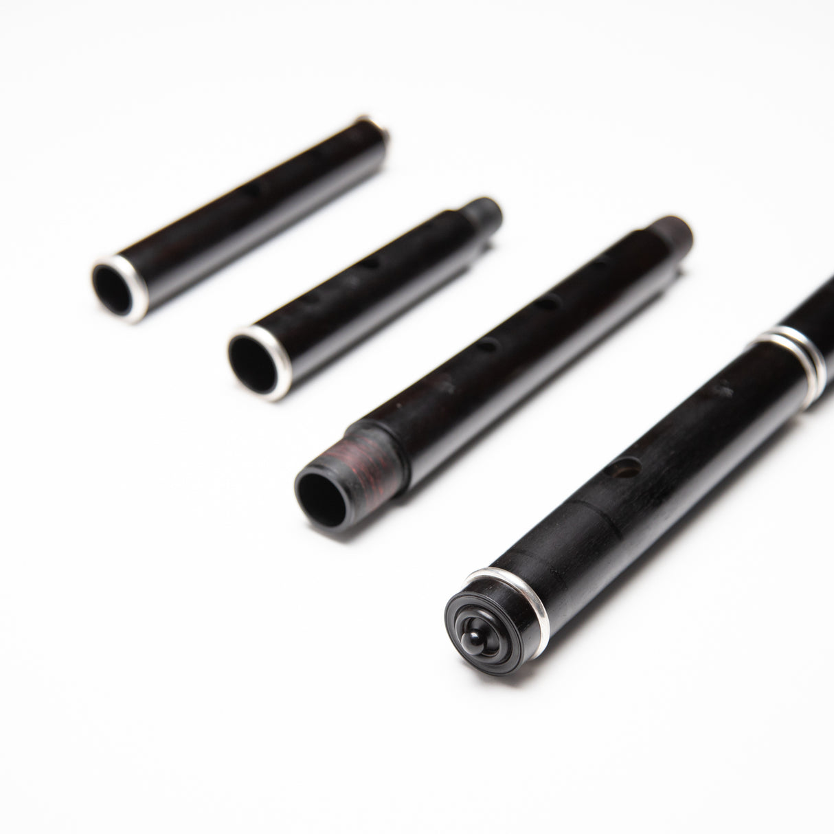 Grinter Blackwood & Silver Keyless Rudall