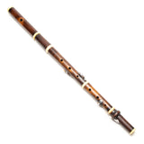 Patrick Olwell Restored Asa Hopkins Boxwood Ivory & Silver 4-Key Flute