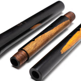 Casey Burns Folk Flute in Blackwood with Sapwood Inclusions