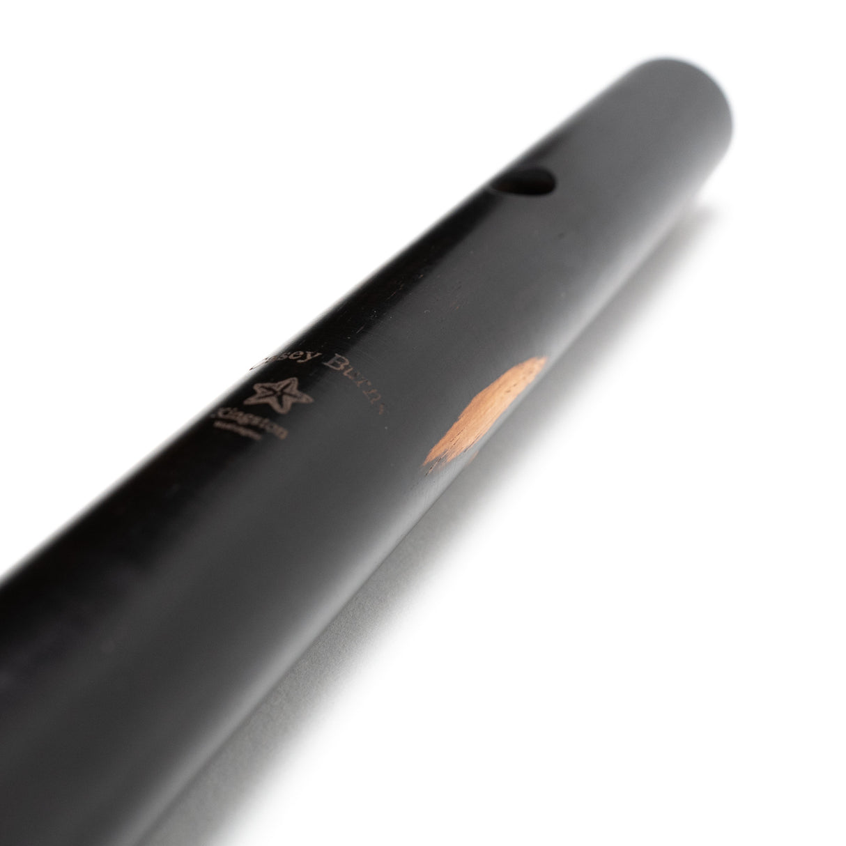 Casey Burns Folk Flute in Blackwood with Sapwood Inclusions