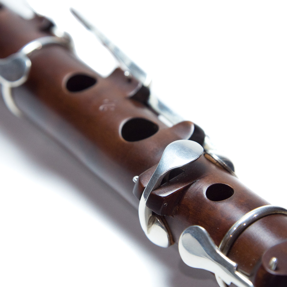 Paddy Ward 6-Key Stained Boxwood Hawkes Model Irish Flute