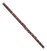 Left Handed 6 Key Hammy Hamilton D Flute in Mopane